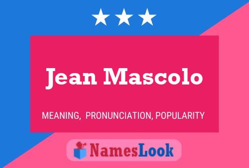 Poster del nome Jean Mascolo