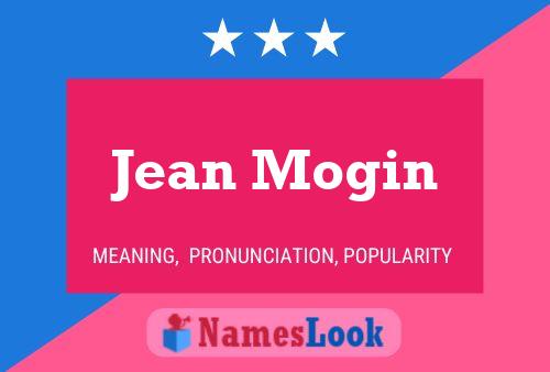 Poster del nome Jean Mogin