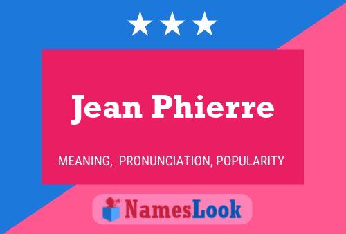 Poster del nome Jean Phierre