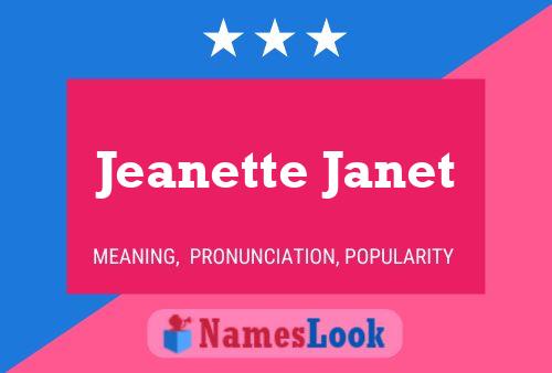 Poster del nome Jeanette Janet