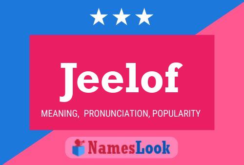 Poster del nome Jeelof