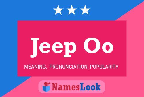 Poster del nome Jeep Oo