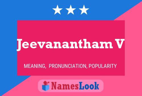 Poster del nome Jeevanantham V