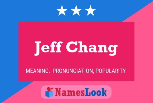 Poster del nome Jeff Chang