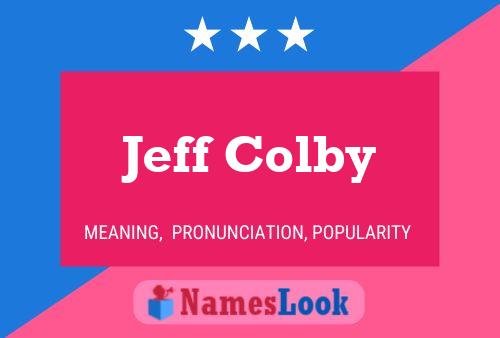 Poster del nome Jeff Colby