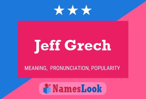 Poster del nome Jeff Grech