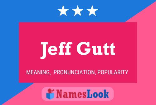 Poster del nome Jeff Gutt