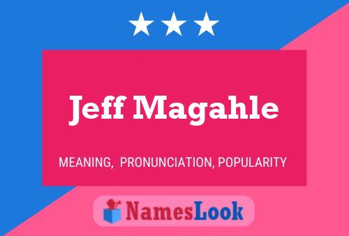 Poster del nome Jeff Magahle