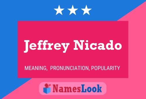 Poster del nome Jeffrey Nicado