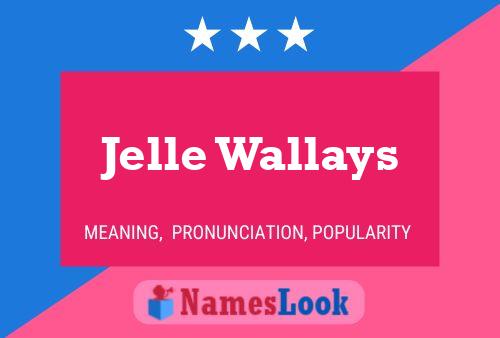 Poster del nome Jelle Wallays