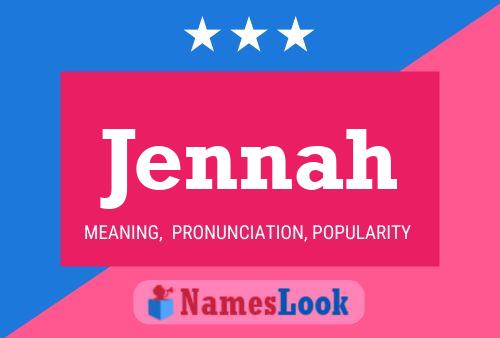 Poster del nome Jennah