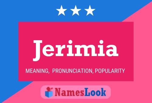 Poster del nome Jerimia