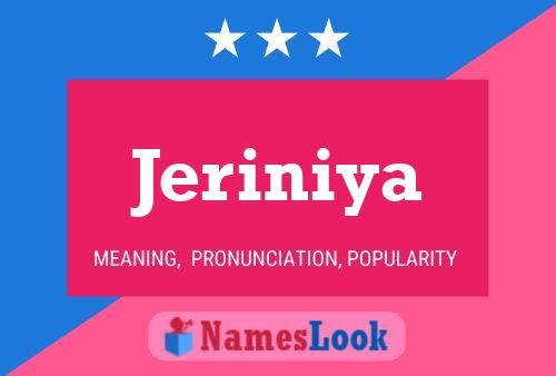 Poster del nome Jeriniya