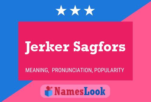 Poster del nome Jerker Sagfors