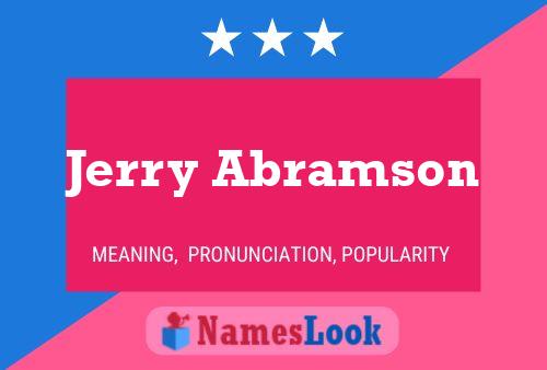 Poster del nome Jerry Abramson