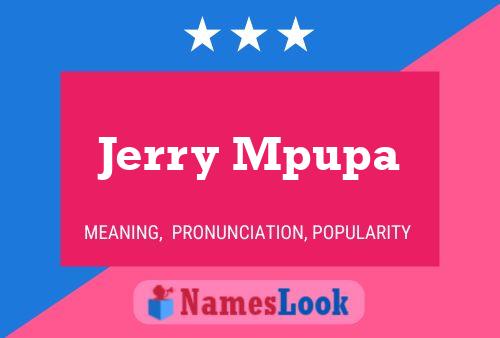 Poster del nome Jerry Mpupa