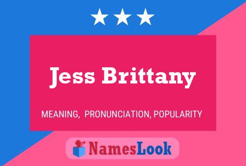 Poster del nome Jess Brittany