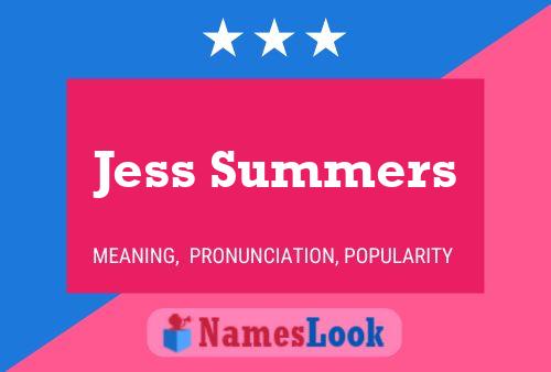 Poster del nome Jess Summers