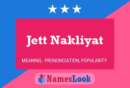 Poster del nome Jett Nakliyat