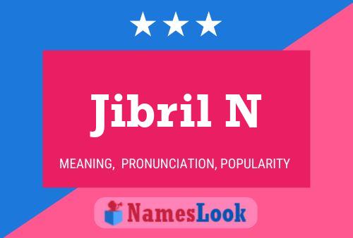 Poster del nome Jibril N