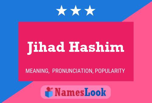 Poster del nome Jihad Hashim