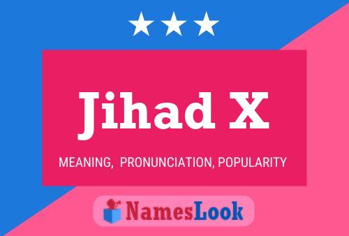 Poster del nome Jihad X