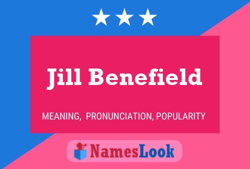 Poster del nome Jill Benefield