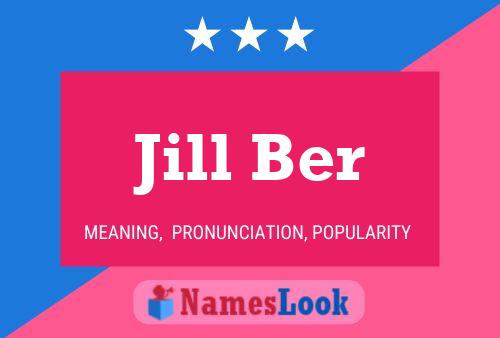 Poster del nome Jill Ber