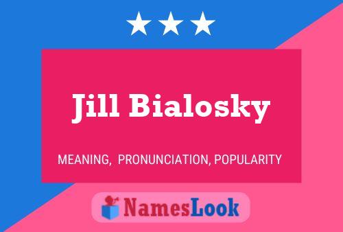 Poster del nome Jill Bialosky