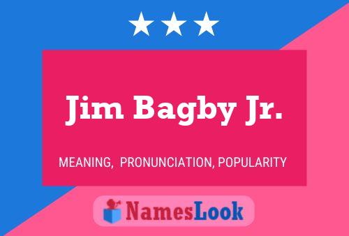 Poster del nome Jim Bagby Jr.