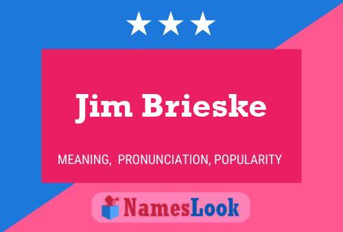 Poster del nome Jim Brieske