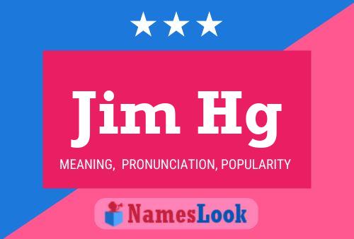 Poster del nome Jim Hg