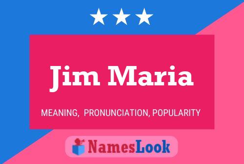 Poster del nome Jim Maria