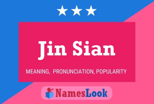 Poster del nome Jin Sian