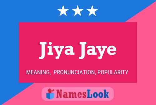 Poster del nome Jiya Jaye