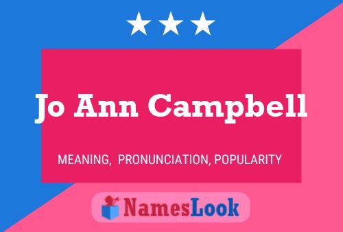 Poster del nome Jo Ann Campbell