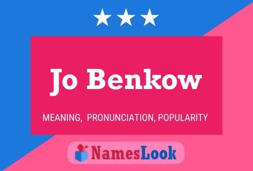 Poster del nome Jo Benkow