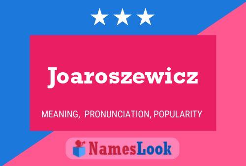 Poster del nome Joaroszewicz