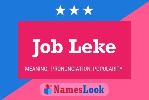 Poster del nome Job Leke