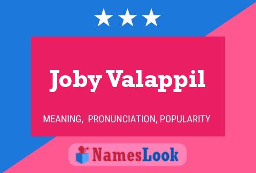 Poster del nome Joby Valappil