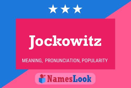 Poster del nome Jockowitz