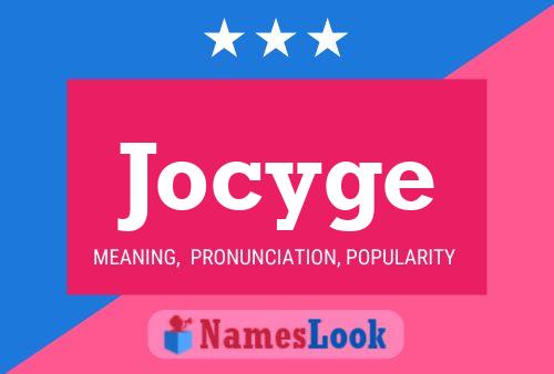 Poster del nome Jocyge