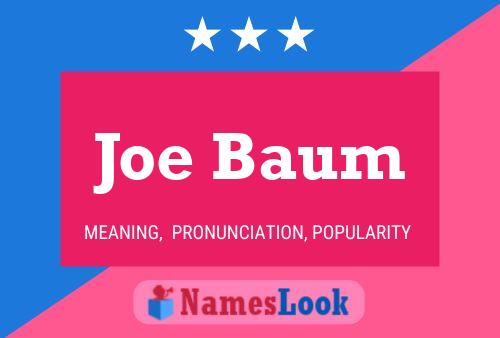 Poster del nome Joe Baum