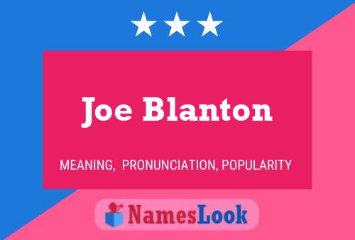 Poster del nome Joe Blanton