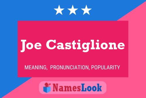 Poster del nome Joe Castiglione