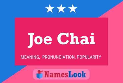 Poster del nome Joe Chai