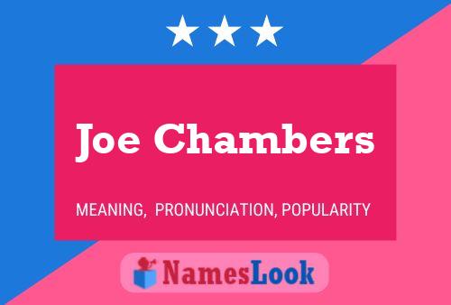 Poster del nome Joe Chambers