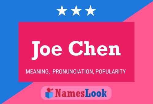 Poster del nome Joe Chen