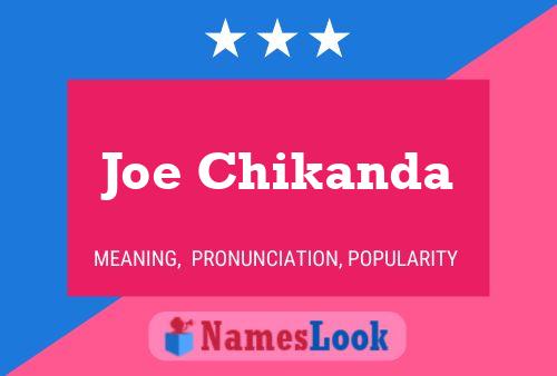 Poster del nome Joe Chikanda