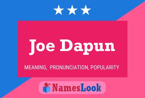 Poster del nome Joe Dapun